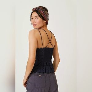 Anthropologie Maeve Smocked-Back Cami